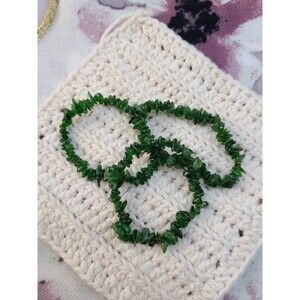 Natural Chrome Diopside Chip Bracelet – Stretch Fit NWOT #GreenGemstone #Healing
